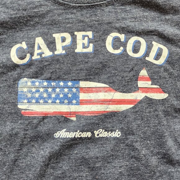 NWOT Cuffy's Blue/Gray American Whale "Cape Cod" Toddler T-Shirt Size 3T - Picture 8 of 8